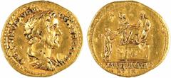 Roman imperial coins Antonin le Pieux, aureus, Rome, 140 Antonin le Pieux, aureus, Rome, 140 A/ANTONINVS AVG PI - VS P P TR P COS II Buste tête nue à droite, drapé, vu de trois quarts en arrière R/LIB