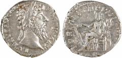 Roman imperial coins Lucius Verus, denier, Rome, 168 Lucius Verus, denier, Rome, 168 A/L VERVS AVG ARM - PARTH MAX Tête laurée à droite R/FORT RED TR P VIII [IMP V/ COS III] Argent 16,9 mm 3,37 g 7 h 