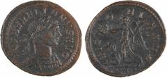 Roman imperial coins Aurélien, demi-aurelianus, Rome, 275 Aurélien, demi-aurelianus, Rome, 275 A/IMP AVRELIANVS AVG Buste lauré et cuirassé à droite, vu de trois quarts en avant R/VICTORIA AVG Billon 