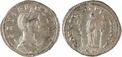 Roman imperial coins Séverine, aurelianus, Ticinum, 275 Séverine, aurelianus, Ticinum, 275 A/SEVERINA AVG Buste diadémé et drapé à droite, posé sur un croissant, vu de trois quarts en avant R/CONCORDI