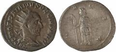 Roman imperial coins Trajan Dèce, antoninien, Rome, 250 A/IMP C M Q TRAIANVS DECIVS AVG Buste radié à droite, drapé et cuirassé, vu de trois quarts en arrière R/D-ACIA La Dacie debout à gauche, tenant