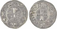 Carolingian coins Raoul, denier, Château-Landon, s.d. (923-936) A/(à 11 h.) GRATIA D-I Monogramme de Raoul R/+ CASTRI LANDNI Croix SUP R Argent 20,3 mm 1,36 g 6 h D.308B (2 ex.) MG.- Fécamp.Cf.6832 Av
