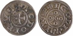 Feudal coins Angoulême (comté d'), denier immobilisé au nom de Louis IV, s.d. (fin du Xe s. - début du XIe s.) A/+ LODOICVS Croix R/(à 11 h.) + EGOLISSIME, S rétrogrades Croisette losangée accostée de