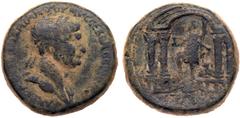 Ancient Judean Coins Judaea City Coinage. Samaria, Caesarea Maritima. Trajan. Æ 30 (25.25 g), 98-117 CE. Ca. 115/6 CE. IMP CAE[S NER] TRAIANO OP AVG GER DAC COS [VI P P], laureate bust of Trajan right
