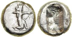 Lydia under Persian Rule. Darius I, 510-486 BC. AR Siglos (5.43 g). VF Lydia under Persian Rule. Darius I, 510-486 BC. AR Siglos (5.43 g). The Great King in kneeling-running attitude shooting his bow,