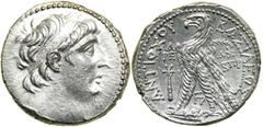Syria, Seleukid Kingdom. Antiochos VII, 138-129 BC. AR Tetradrachm (14.20 g) minted at Tyre, year 182 (131/130 BC). AU Syria, Seleukid Kingdom. Antiochos VII, 138-129 BC. AR Tetradrachm (14.20 g) mint