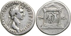 Nerva. Silver Cistophoric Tetradrachm (9.9 g), AD 96-98. Rome, for use in Asia (?), AD 98. IMP NERVA CAES AVG P M TR POT P P COS III, laureate head of Nerva right. Reverse: COM ASI across field, disty