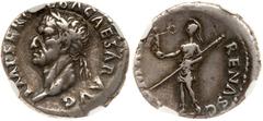 Galba. Silver Denarius (3.19 g), AD 68-69. Rome. IMP SER GALBA CAESAR AVG, laureate head of Galba left. Reverse: ROMA RENASC, Roma, helmeted and in military dress standing left, holding spear and Vict