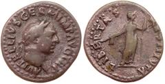 Vitellius. Silver Denarius (3.04 g), AD 69. Rome. A VITELLIVS GERM IMP AVG TR P, laureate head of Vitellius right. Reverse: LIBERTAS RESTITVTA, Libertas standing facing, head right, holding pileus and