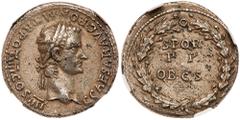 Roman Imperial Coinage Gaius Caligula. Silver Denarius (3.61 g), AD 37-41. Lugdunum, January 1-24 AD 41. C CAESAR AVG PON M TR POT IIII COS IIII, laureate head of Gaius Caligula right. Reverse: S P Q 