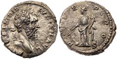 Didius Julianus. Silver Denarius (2.79 g), AD 193. Rome. [I]MP CAES M DID IVLIAN AVG, laureate head of Didius Julianus right. Reverse: P M TR P COS, Fortuna standing left, holding rudder on globe with