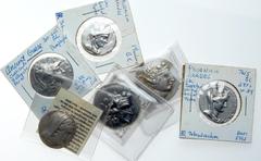 Large Lots of Ancient and Medieval Coins 6-Piece lot of Greek Hellenistic Tetradrachms. Includes 2 Thasian Imitations, a rare but rough issue from Byzantion in Thrace, a Tetradachm from Perga in Pamph