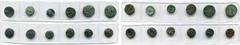 Monde grec - Greek World lot de 12 bronzes: Macédoine, Thessalonique (?), T. d'Athéna/Niké; Thrace, Abdère, Griffon/T. d'Apollon; Apollonia Pontica, T. d'Apollon/Ancre; Maronée, Cheval/Sarment de vign