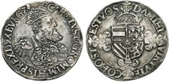 Monnaies de Brabant - Coins of Brabant BRABANT, Duché, Charles Quint (1506-1555), AR florin Karolus d'argent, s.d. (1544-1548), Anvers. Premier type. D/ B. couronné et cuirassé de l'empereur à d. R/ E