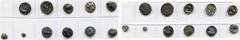 Monde grec - Greek World lot de 11 fractions: Illyrie, Dyrrhachion, drachme, Vache nourrissant son veau/Ornement floral (2); Béotie, Ligue béotienne, hémidrachme, Bouclier/Amphore; Eubée, Histiée, dra