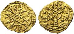 FATIMID, al-Mustansir (AD 1036-1094/AH 427-487) AV 1/4 dinar, date off (c. AH 448-463), Siqiliya. Stellate type. Nicol 1888 (type X4); Spahr type 41e; Album 722. 0,96g. good Very Fine good Very Fine