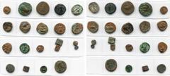 INDIA, lot of 21 ancient coppers, including Indo-Greek, Indo-Scythian, Kushan (10) and Indo-Parthian issues. very good - Fine very good - Fine