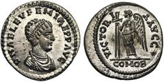 Roman Coins EUPHEMIA , femme d'Anthemius , solidus, Faux de Becker en étain. Droit : B. diad. à droite. Revers : Victoire debout à gauche, tenant une longue croix. Ref.: Hill, Becker, 272. Superbe à F