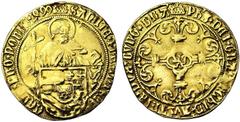 Low Countries Coins BRABANT, Duché, Philippe le Beau (1482-1506), AV florin d'or au saint Philippe, 1499, Anvers. Troisième type. Droit : Saint Philippe de face, tenant une longue croix, les Evangiles