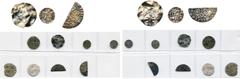 MEDIEVAL TIMES lot de 8 p.: Louis le Pieux, denier au temple, type immobilisé; denier indéterminé, 11e s.; Champagne, Thibaut II, denier au peigne; Hollande, Floris IV ou Willem II, kopje; Brabant, He