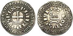 MEDIEVAL TIMES FRANCE, lot de 4 p.: Philippe IV le Bel (1285-1314), gros tournois à l'O rond, double tournois (D. 213, 229); Gien, Hervé de Donzy (1120-1160), denier (B. 299); Melgueil, denier anonyme