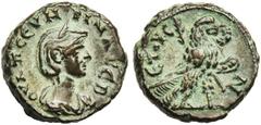 ROMAN PROVINCIAL COINS EGYPTE, ALEXANDRIE, Severina, femme d''Aurélien, bill. tétradrachme, 275. D/ B. diad., dr. à d. R/ Aigle à d., ten. une couronne dans le bec, une palme sous l''aile g. De part e
