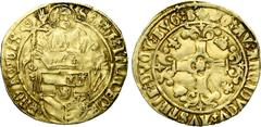 Charles V : old find of gold coins BRABANT, Duché, Charles Quint (1506-1555), AV florin d''or au saint Philippe, s.d. (1507-1520), Anvers. E latins. D/ Saint Philippe deb. de f., ten. devant lui l''éc