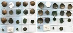 BYZANTIUM lot de 17 p., dont: Manuel Ier Comnène, trachy, Constantinople; Isaac II Ange, trachy (4), tetarteron; Alexis III Ange-Comnène, trachy (4); Michel VIII Paléologue, trachy; Andronic II, trach