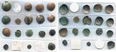 BYZANTIUM lot de 17 p., dont: Manuel Ier Comnène, trachy, Constantinople; Isaac II Ange, trachy (4), tetarteron; Alexis III Ange-Comnène, trachy (4); Andronic II Paléologue, trachy, assarion; Andronic