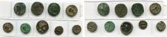 ROMAN EMPIRE lot de 9 p.: Claude, as, R/ Libertas; Commode, sesterce, R/ Genius sacrifiant; Philippe Ier, sesterce, R/ Aequitas; Mésopotamie, Edesse, Gordien III, bronze, R/ B. d''Abgar X; Alexandrie,