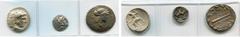 GREEK WORLD lot de 3 p.: royaume de Macédoine, Alexandre III le Grand, tétradrachme, Babylone, T. d''Héraclès/Zeus aétophore; drachme, Téos, T. d''Héraclès/Zeus aétophore (Très Beau); Macédoine, sous 
