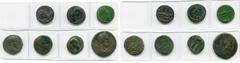 Monnaies provinciales romaines - Roman Provincial coins lot de 7 bronzes: Mésie, Marcianopolis, Septime Sévère, R/ Homonoia, Cybèle; Nicopolis, Septime Sévère, R/ Niké; Thrace, Pautalia, Septime Sévèr
