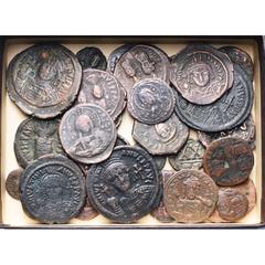 Axoum-Byzance – Axoum-Byzantium lot de 31 p., dont: Anastase Ier, follis, Constantinople (Sear 19); Justin Ier, follis, Constantinople (Sear 62); Justinien Ier, follis, Constantinople (3, Sear 163), N