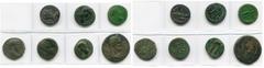 Monnaies provinciales romaines-Axoum - Roman Provincial coins-Axum lot de 7 bronzes: Mésie, Marcianopolis, Septime Sévère, R/ Homonoia, Cybèle; Nicopolis, Septime Sévère, R/ Niké; Thrace, Pautalia, Se