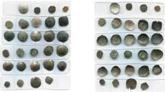 Byzance - Byzantium lot de 28 p. de la dynastie Comnène, dont: Alexis Ier, trachy, Constantinople; tetarteron, Constantinople et Thessalonique (2); Jean II, tetarteron, Constantinople; Manuel Ier, tra