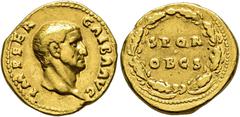 COLLECTION OF IMPERIAL AUREI COLLECTION OF IMPERIAL AUREI. GALBA. Aureus. Rome (68- 69 AD). Head right. IMP SER GALBA AVG. Rev. Civic crown surrounding S P Q R/OB/CIV 7.16 g. 19.1 mm. RIC-164; Calicó-