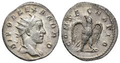 IMPERIO ROMANO IMPERIO ROMANO. TRAJANO DECIO. (Divo Alejandro). Mediolanum. Antoniniano (250-251). A/ Cabeza de Alejandro Severo radiada a der.; DIVO ALEXANDRO. R/ Águila con alas abiertas mirando a i