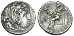 MACEDONIA. Alejandro III. Lampsacus. Dracma (328-323 a.C.). AR 3,9 g. PRC-1350. MBC-/MBC.