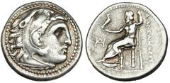 MACEDONIA. Alejandro III. Mileto. Dracma (s. IV-III a.C.). AR 4,1 g. COP-895. PRC-2124. MBC/MBC-.