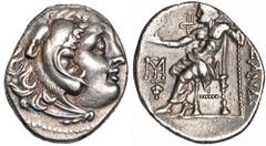 MACEDONIA. Alejandro III. Chios. Dracma (290-275 a.C.). AR 4,1 g. PRC-2317. EBC-.