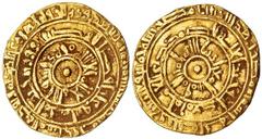 MUNDO ISLÁMICO. Fatimíes. Dinar. Ma'add el Mu'izz. 365H. AU 3,67 g. Misr. MBC.