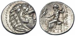 Grecia Antigua MACEDONIA. Mileto. Alejandro III. Dracma (300-295 a. C.). PRC-2144. Anv. algo descentrado. MBC+.