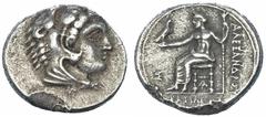Grecia Antigua MACEDONIA. Aradus. Alejandro III. Dracma. AR 4,09 g. PRC-3317. Golpe al borde. MBC+.