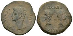Hispania Antigua HISPANIA ANTIGUA. IULIA TRADUCTA. Dupondio. Augusto. A/ Cabeza a izq.; delante PERM (C).AES detrás AVG. R/ Cabezas opuestas de Cayo y Lucio, en medio punto; C L CAES/ IVL TRAD. AE 20,