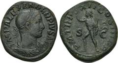 IMPERIO ROMANO IMPERIO ROMANO. ALEJANDRO SEVERO. Sestercio. Roma. A/ Busto laureado, drapeado y acorazado a der.; IMP ALEXANDER PIVS AVG. R/ Sol avanzando a izq. con látigo; S-C; P M TR P XII COS III 