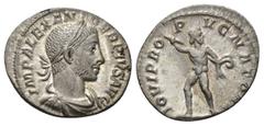 IMPERIO ROMANO IMPERIO ROMANO. ALEJANDRO SEVERO. Denario. Roma (231-235). A/ Busto laureado, drapeado y acorazado a der.; IMP ALEXANDER PIVS AVG. R/ Júpiter lanzando haz de rayos a der.; IOVI PROPVGNA