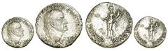 GALBA. Denario. A/ Busto laureado de Galba a dcha. Ly.: SER GALBA IMP CAESAR AVG (PMTRP). R/ Concordia a izq. con rama y cornucopia. Ly.: CONCORDIA PROVINCIARVM. SII-38. 3,54 g. MUY ESCASA. MBC
