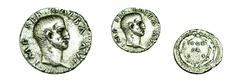 GALBA. Denario. A/ Busto desnudo de Galba a dcha. Ly. IMP SER GALBA AVG. R/ En tres líneas: SPQR / OB / CS, dentro de corona de roble. SII-287. MBC