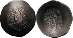 Manuel I. Komnenos 1143-1180 Trachy, Konstantinopel Christus thront von vorn / Maria und Kaiser stehen von vorn Sear 1966 Sommer 61.11 4.75 g. Sehr schön