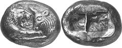 THE GREEK WORLD ASIA MINOR - Lydia Kroisos, King of Lydia, 561-546 Estimate: CHF 2'800.00 Stater (Silver, 10.12 g), Sardeis. Similar to the last. Toned. Nearly extremely fine.